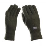 Γάντια Πλεκτά με Επένδυση Thinsulate Χακί