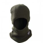 Κουκούλες Πλεκτές με 1 Τρύπα Χακί - Thinsulate