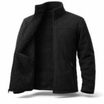 Ζακέτα Fleece Με Επένδυση Πρόβατο Μαύρη - Image 3