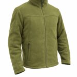 Ζακέτα Fleece Με Επένδυση Πρόβατο Χακί