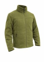 Ζακέτα Fleece Με Επένδυση Πρόβατο Χακί