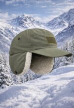 Hat With Fur and Ears Χακί - Image 2