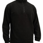 Fleece Shirt Half Zipper Μαύρο