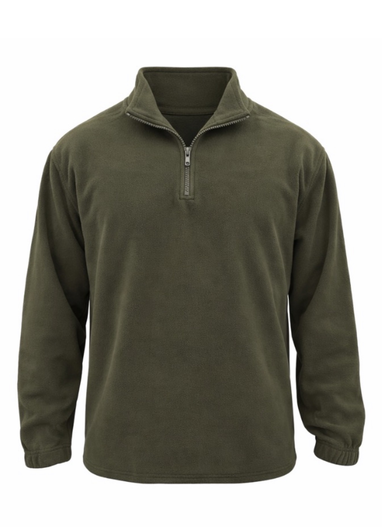 Screenshot Fleece Shirt Half Zipper Χακί - Image 1