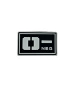 Σήματα Ομάδα Αίματος PVC Λευκό-Μαυρό - Image 2